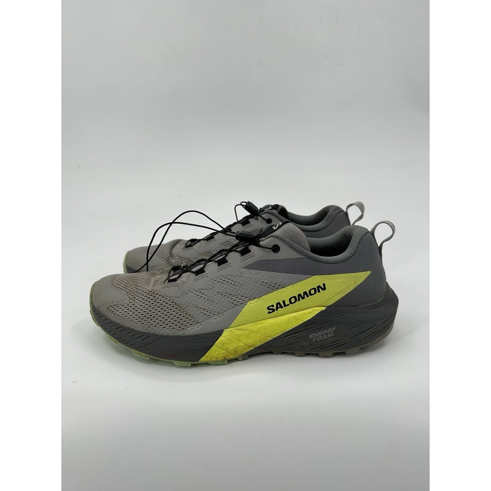 Salomon Mens Sense Ride 5 471442 Gray Running Shoes Sneakers Size 11.5